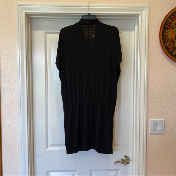 NWOT Rachel Roy Black Faux Wrap Dress - Picture 8 of 12